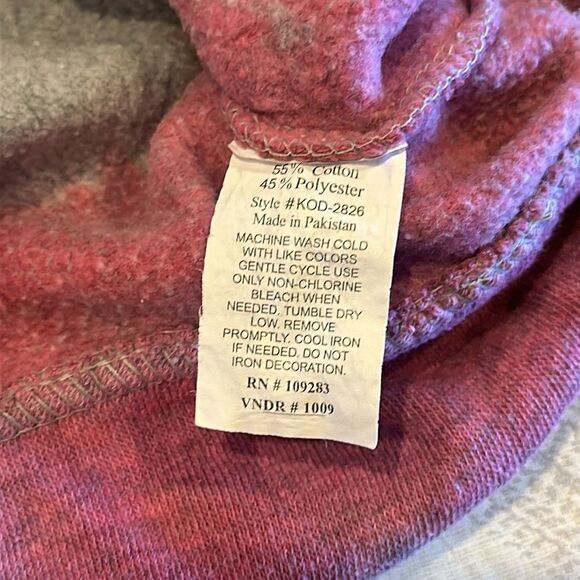 Vintage Havana Girls Grey Tie Dye Hooded Embroidered Dreamer Sweatshirt - Size M - Picture 6 of 8